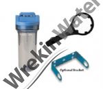 Pentek Water Filter Housing with Valve In Head 10 inch with Clear Bowl